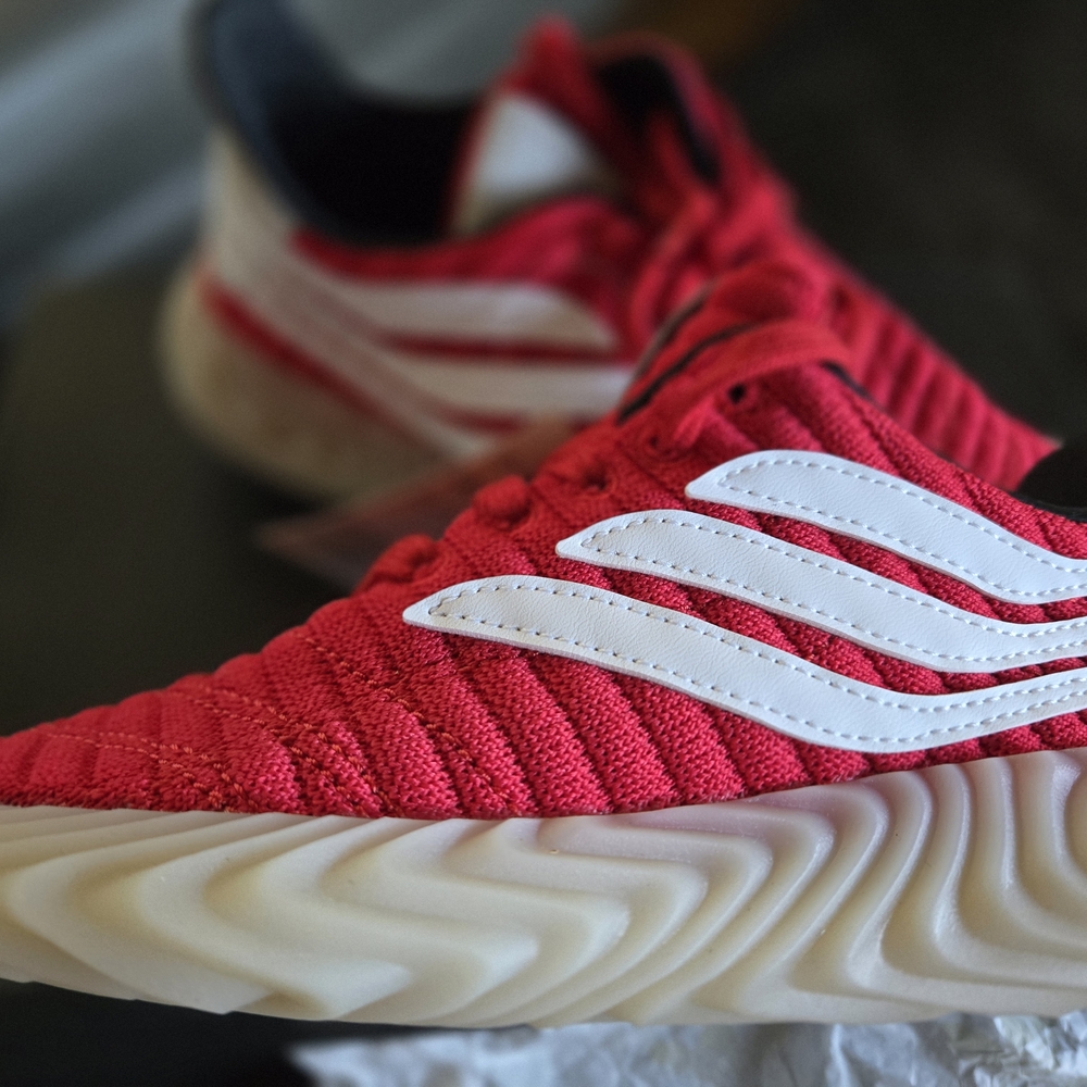 Kids Adidas Sobakov 'Scarlet' Sneaker